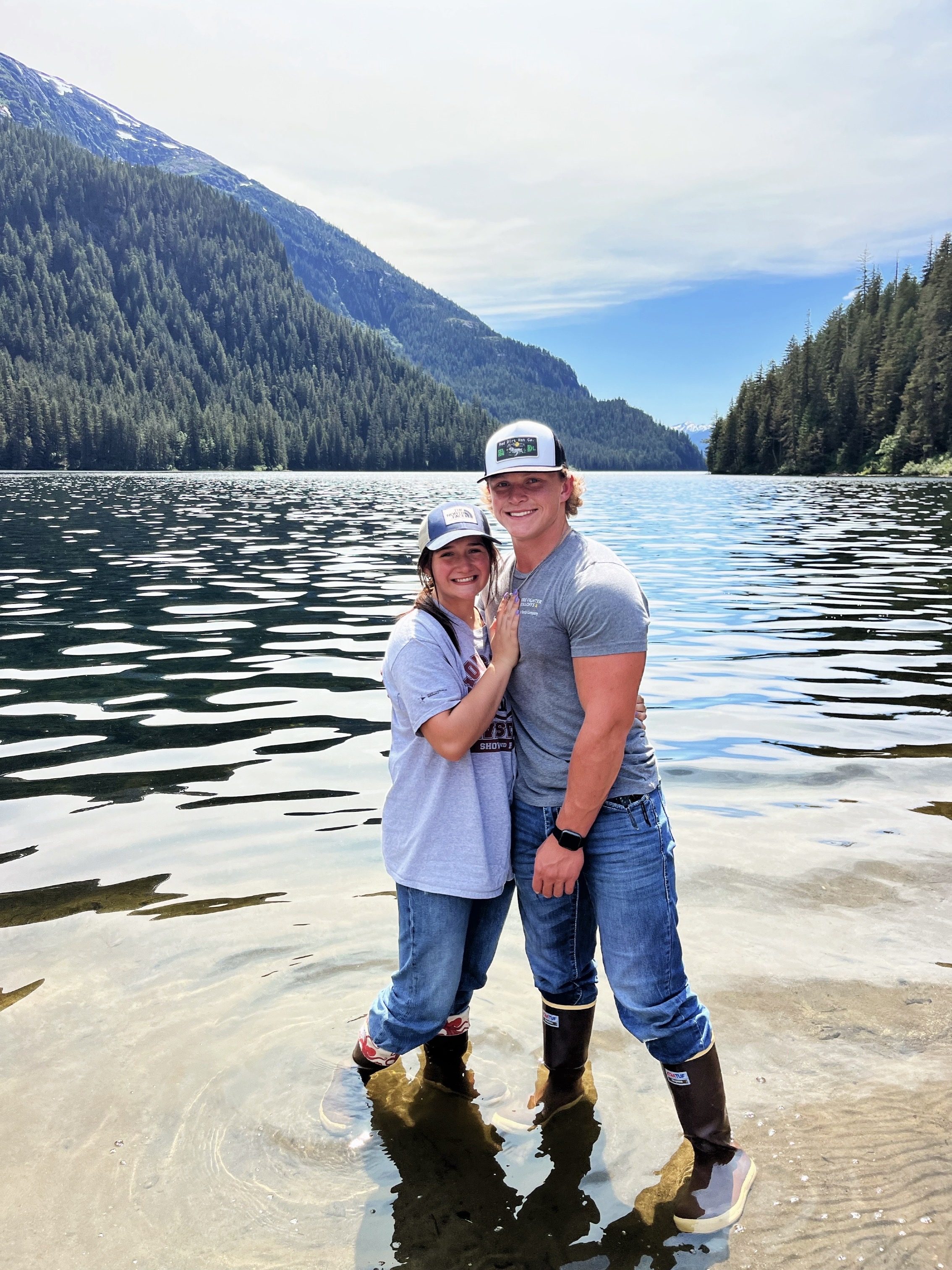 Caroline on one of her favorite adventures